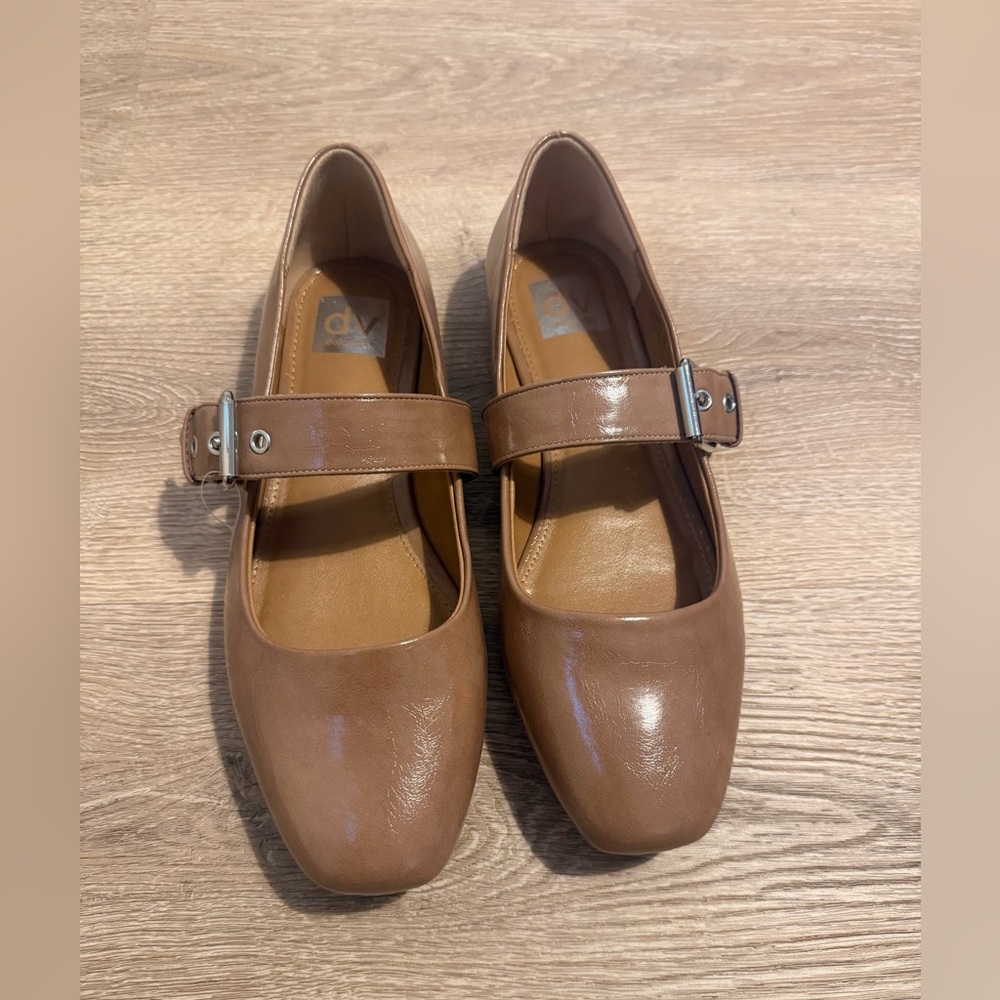 Dolce Vita Tan Mary Jane Flats Size 9
